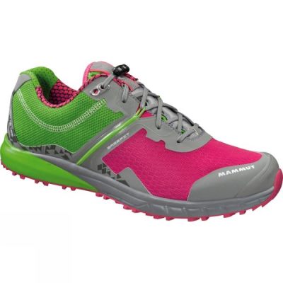 Zapatillas Running Mammut MTR 201 Tech Low Mujer - Verde / Rosas - Chile JMQ320157